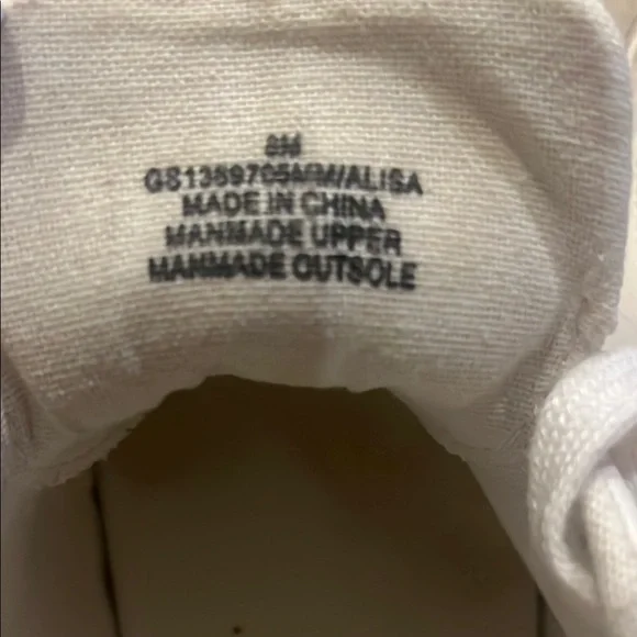 MIA White Sneakers with Leopard Print Accent - Picture 6 of 6